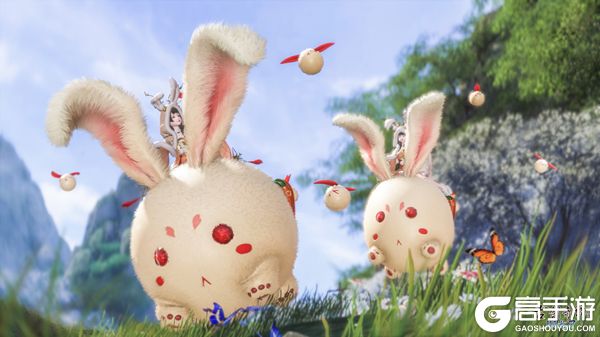 《古剑奇谭ol》全新兔兔坐骑上线,试问谁不想摸毛茸茸的兔耳朵?