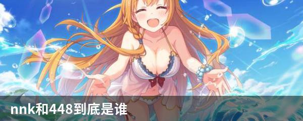 nnk和448到底是谁