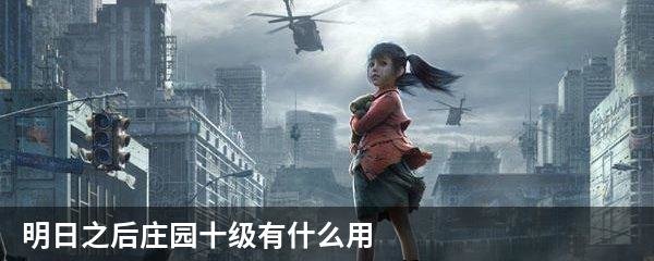 明日之后庄园十级有什么用