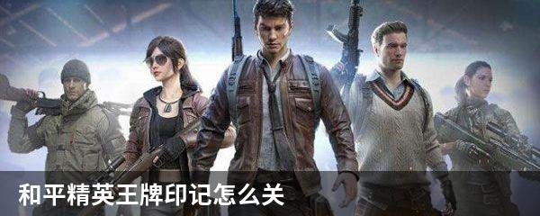 和平精英王牌印记怎么关