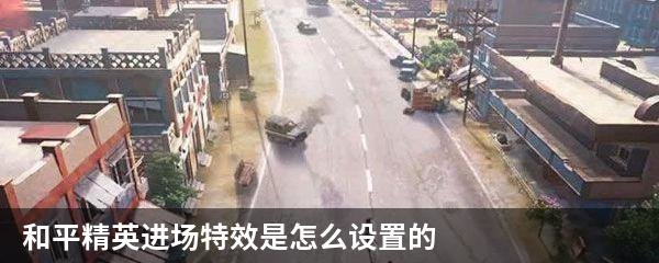 和平精英进场特效是怎么设置的