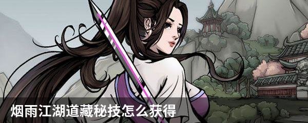 烟雨江湖道藏秘技怎么获得