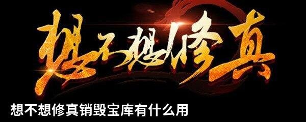 想不想修真销毁宝库有什么用