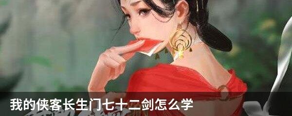 我的侠客长生门七十二剑怎么学