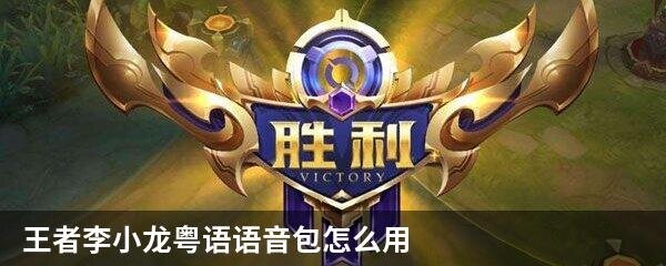 王者李小龙粤语语音包怎么用