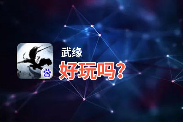 武缘好玩吗？武缘好不好玩评测
