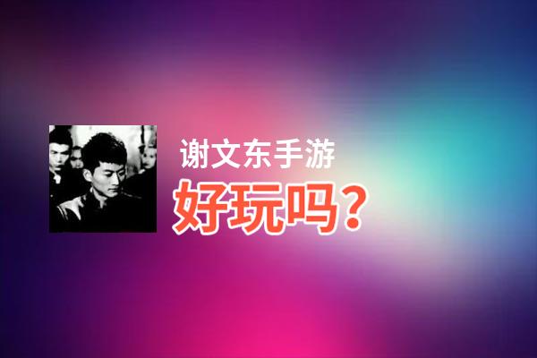 谢文东手游好玩吗？谢文东手游好不好玩评测
