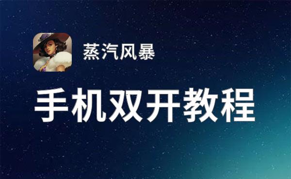 蒸汽风暴挂机软件&双开软件推荐  轻松搞定蒸汽风暴双开和挂机