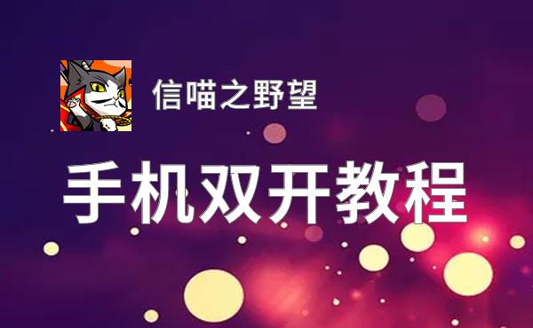 信喵之野望双开挂机软件推荐  怎么双开信喵之野望详细图文教程