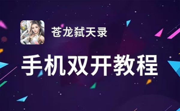 苍龙弑天录双开挂机软件盘点 2021最新免费苍龙弑天录双开挂机神器推荐