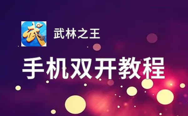 怎么双开武林之王？ 武林之王双开挂机图文全攻略