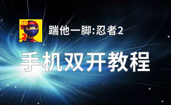 踹他一脚:忍者2怎么双开  踹他一脚:忍者2双开挂机软件推荐
