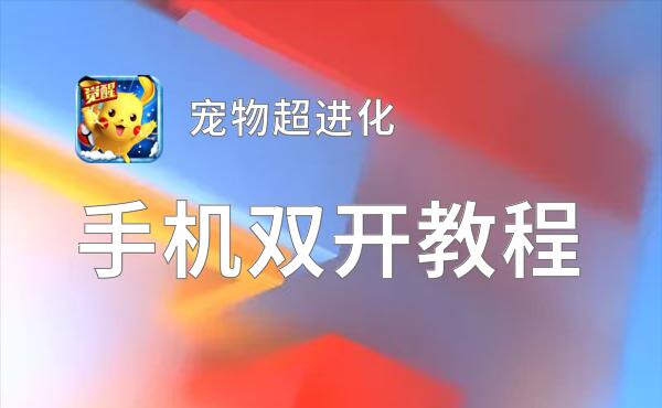 宠物超进化如何双开 2021最新双开神器来袭