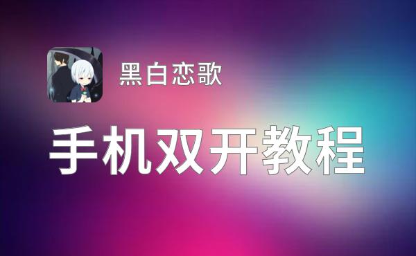 黑白恋歌怎么双开  黑白恋歌双开挂机软件推荐