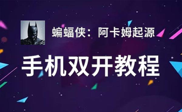 蝙蝠侠：阿卡姆起源如何双开 2020最新双开神器来袭