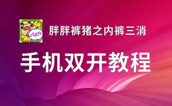 胖胖裤猪之内裤三消如何双开 2020最新双开神器来袭