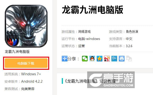  龙霸九洲电脑版下载
