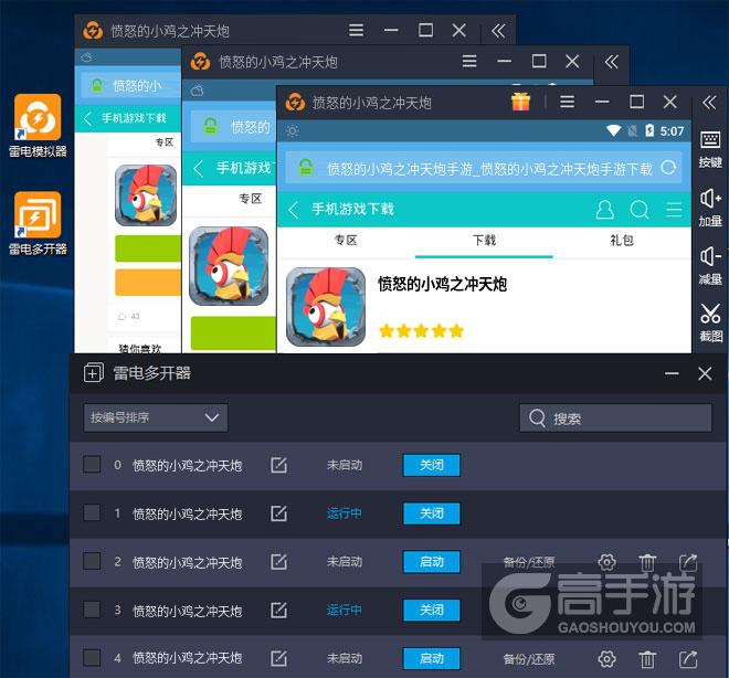 愤怒的小鸡之冲天炮多开器多开效果