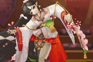 阴阳师跳跳妹妹皮肤·云樱缀玉实装展示：养眼的一套新衣服