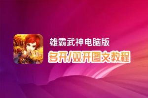 雄霸武神怎么双开、多开？雄霸武神双开、多开管理器使用图文教程