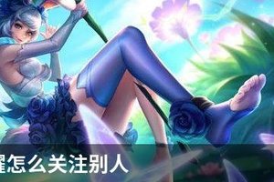 王者荣耀怎么关注别人