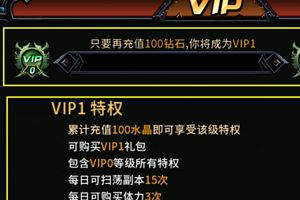 《猎魔启示录》VIP系统介绍