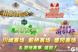 《闪耀！优俊少女》追加新的赛场、泥地赛事、称号及称号任务！