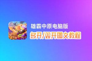 雄霸中原怎么双开、多开？雄霸中原双开助手工具下载安装教程