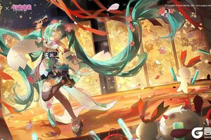 《阴阳师》初音未来、镜音铃·连 联动角色传记公开！