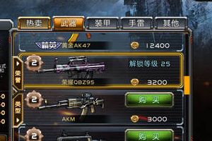 荣誉枪械购买指南