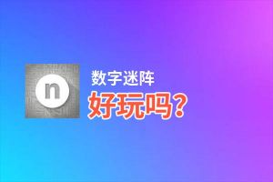 数字迷阵好玩吗？数字迷阵好不好玩评测