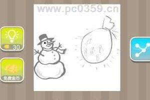 一个雪人和发光的袋子成语攻略