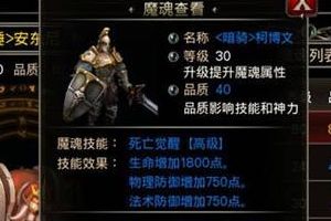 战士无懈可击魔魂培养攻略