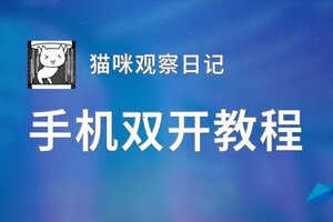 猫咪观察日记如何双开 2020最新双开神器来袭