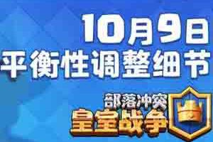 皇室战争10月9日平衡性调整细节：问题修复详情