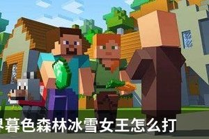 我的世界暮色森林冰雪女王怎么打