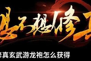 想不想修真玄武游龙袍怎么获得