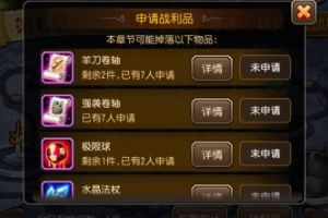 团队副本奖励