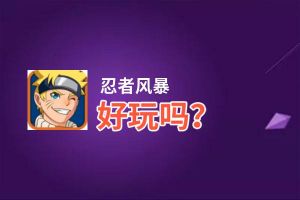 忍者风暴好玩吗？忍者风暴好不好玩评测