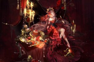 《奇迹暖暖》【新套装】最终的夜宴 殷红终宴