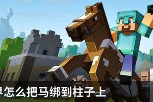 我的世界怎么把马绑到柱子上