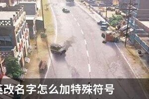 和平精英改名字怎么加特殊符号