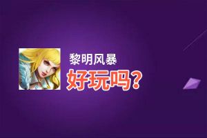 黎明风暴好玩吗？黎明风暴好不好玩评测