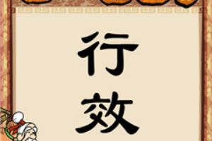 一个行一个效的成语答案