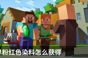 我的世界粉红色染料怎么获得