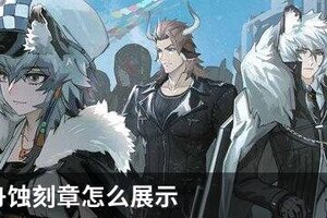 明日方舟蚀刻章怎么展示