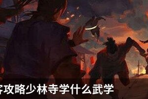 我的侠客攻略少林寺学什么武学