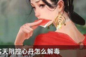 我的侠客天阴控心丹怎么解毒