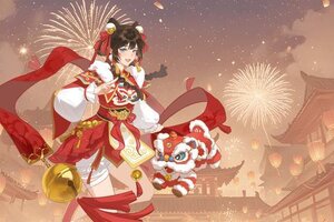 《华夏绘世录》执岁之神，踏火迎新！两仪系天级名士【年】降世贺春！