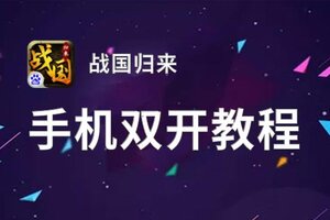 战国归来如何双开 2020最新双开神器来袭